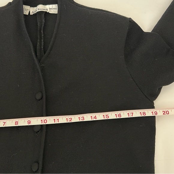 Anne Klein II Long Wool Button Up Long Sleeve Cardigan Sweater Dress - Large - Picture 10 of 15